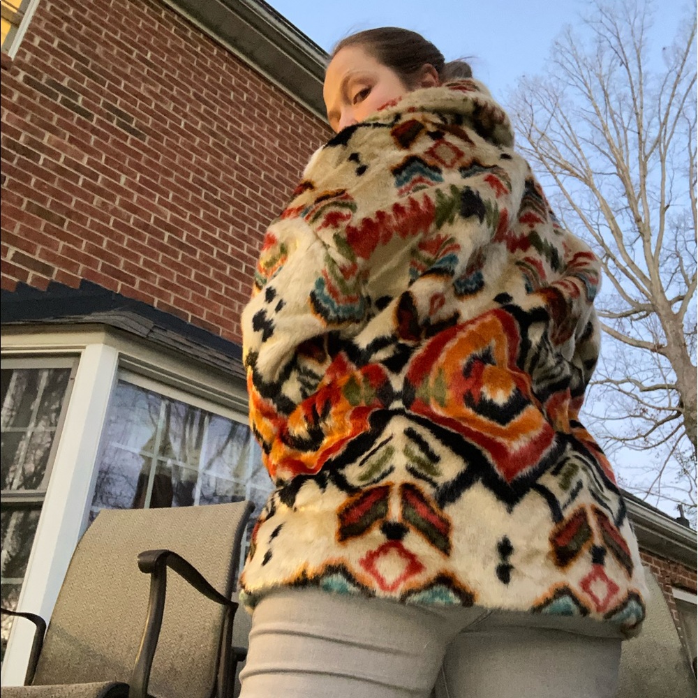 Free people faux-fur coat